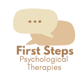 First Steps Psychological Therapies logo – trusted CBT and integrative therapy clinic in South London, Crawley